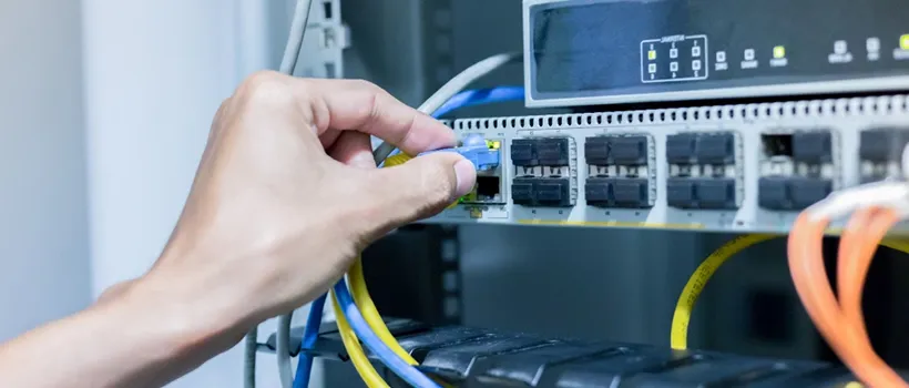 network configuration manager plugging in cable